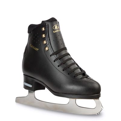 Botas - Model: CEZAR/Made in Europe (Czech Republic) / Figure Ice Skates for Men, Boys/Leather Stretchy Cuff/Size: Adult 13