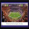 2019 College Football National Championship - LSU vs Clemson - 42x15.5-inch Single Purple Mat, Select Framed Picture by Blakeway Panoramas view 1