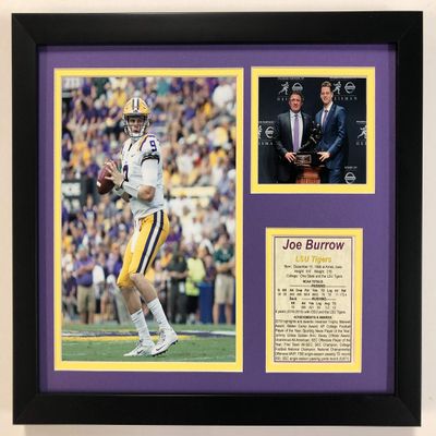Legends Never Die Joe Burrow - LSU Tigers - Framed 12"x15" Double Matted Photos, Inc.