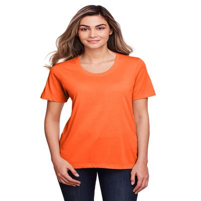 Core 365 Ladies' Fusion ChromaSoft Performance T-Shirt M CAMPUS ORANGE