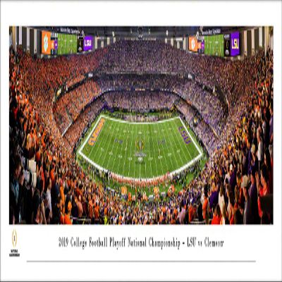 2019 College Football National Championship - LSU vs Clemson - Panoramic Posters and Framed Pictures by Blakeway Panoramas (Unframed)