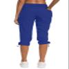 ChinFun Women's Hiking Capris Pants Outdoor Quick Dry Cargo Cropped Pants Water Resistant UPF 50+ Royal Blue S view 4