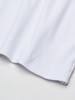 Chaps Toddler Girls' School Uniform Short Sleeve Interlock Polo, White, 4T view 3