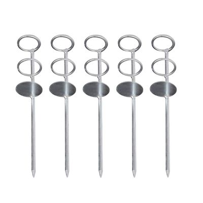 5 Pcs Fishing Rod Holder Ground Pole Holder Stainless Steel Fishing Rod Storage Rack Supplies