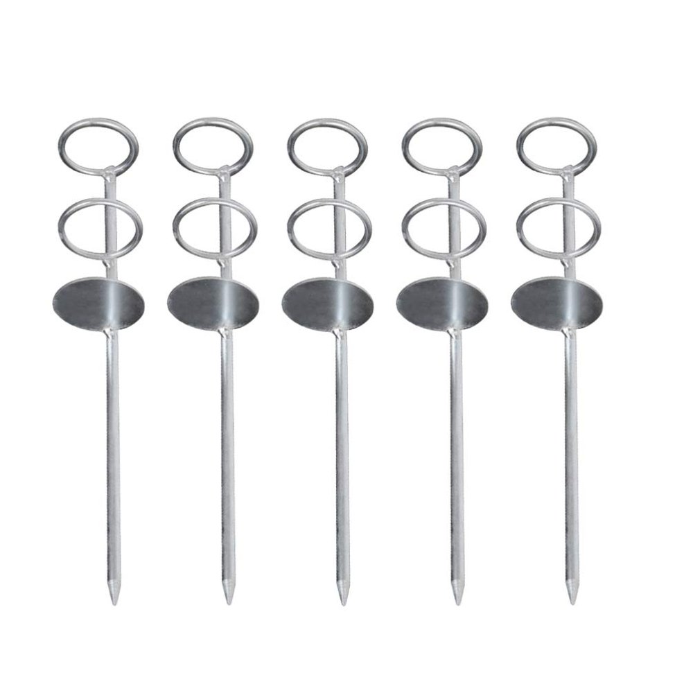5 Pcs Fishing Rod Holder Ground Pole Holder Stainless Steel Fishing Rod Storage Rack Supplies