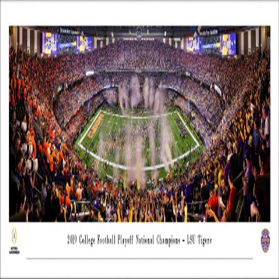 LSU Tigers, 2019 College Football National Champions - Unframed 40 x 13.5 Poster by Blakeway Panoramas