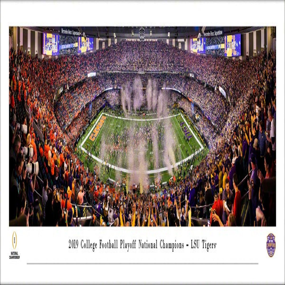 LSU Tigers, 2019 College Football National Champions - Unframed 40 x 13.5 Poster by Blakeway Panoramas