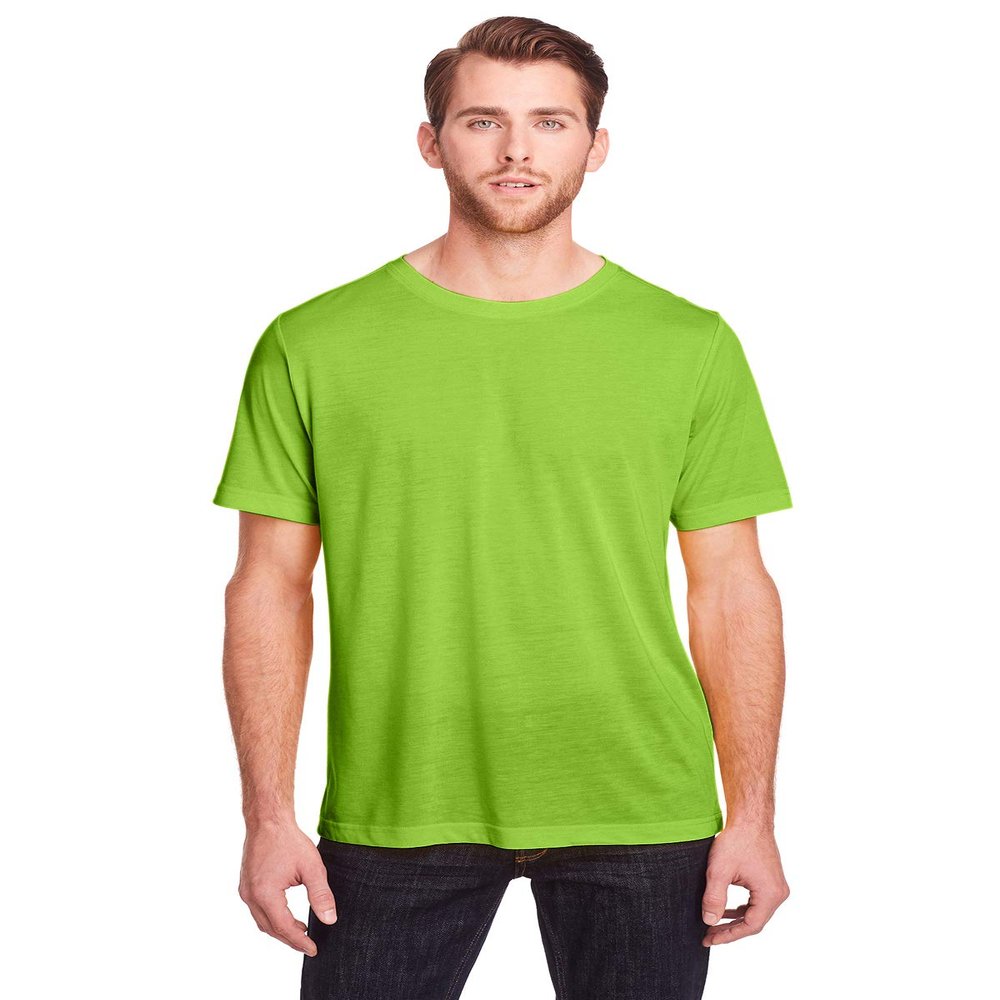 Core 365 Adult Fusion ChromaSoft Performance T-Shirt M ACID GREEN