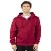 Threadfast Unisex Ultimate Fleece Full-Zip Hooded Sweatshirt 3XL BURGUNDY view 2