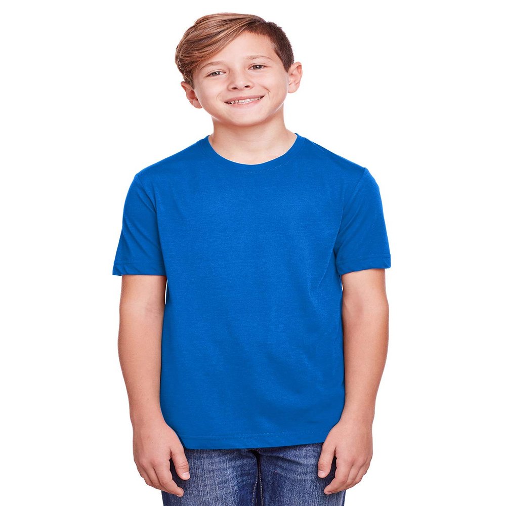 Core 365 Youth Fusion ChromaSoft Performance T-Shirt L TRUE ROYAL