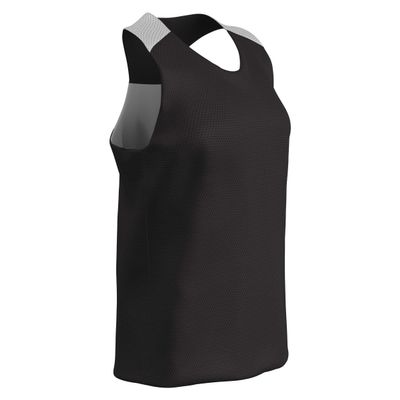 CHAMPRO womens Middie Girls' Jersey Middle Reversible Girls Lacrosse Polyester Pinnie, Black, Large US