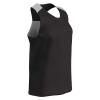 CHAMPRO womens Middie Girls' Jersey Middle Reversible Girls Lacrosse Polyester Pinnie, Black, Large US
