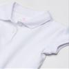 Chaps Toddler Girls' School Uniform Short Sleeve Interlock Polo, White, 2T view 2