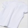 Chaps Toddler Girls' School Uniform Short Sleeve Interlock Polo, White, 2T view 4