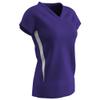 Champro Spike Ladies Polyester Volleyball Jersey, Purple, White, Women's X-Small view 1