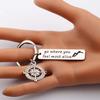 Go Where You Feel Most Alive Mountain Keychain Adventure Jewelry Nature Lover Traveler Gift (Keychain) view 4