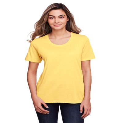 Core 365 Ladies' Fusion ChromaSoft Performance T-Shirt 2XL CAMPUS GOLD