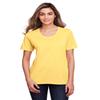 Core 365 Ladies' Fusion ChromaSoft Performance T-Shirt 2XL CAMPUS GOLD view 1