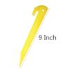 9 Inch Plastic Tent Stakes -12 pcs Heavy Duty and Larger Durable Tent Pegs Spike Hook for Campings Outdoor and Garden Lawn, Sturdy Canopy Stakes Accessories Suitable for Sand Beach Woods view 3