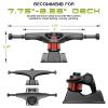 Jizmo Skateboard Trucks, Fits 7.75-8" Deck, Wheels 52mm, Bearings ABEC-9, Skateboard Pads, Hardware Tool Combo Starter Set - Black view 2