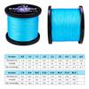 Super Strong Braided Fishing Line 8 Strands Stronger Strength Multifilament PE Braid Wire for Saltwater 10LB-300LB Hi-Grade Superline (1000M Blue 35LB) view 4