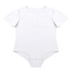 Kaerm Men Adults One Piece Round Neck Leotard Short Sleeves Press Crotch T-shirt Bodysuit Romper Pajamas White XX-Large view 4