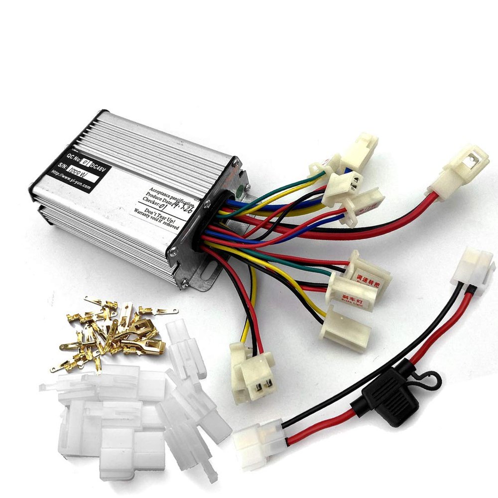 36V 48V 1000W Controller for Brushed DC Motor Scooter Controller with 30A Fusible Circuit Breaker (36V)
