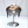 Rajasthan Gems Rajput Soldier Steel Engraved Copper Color Helmet Armour with Stand Decorative view 1