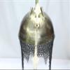 Rajasthan Gems Rajput Soldier Steel Engraved Yellow Color Helmet Armour with Stand Decorative view 3