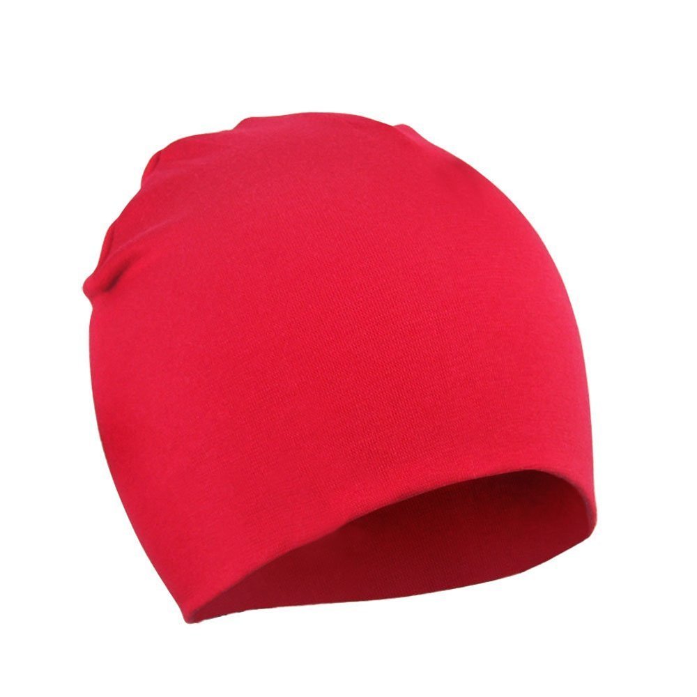 Zando Infant Newborn Hats Soft Cotton Cute Baby Beanies Unisex Lovely Knit Kids Caps Toddler Beanies for Baby Boys Girls G Red Large /6-24 Months