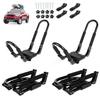 Ediors Folding Kayak Roof Rack 2 Pairs, 4pcs J-Bar Car Roof Racks for Kayak, Canoe, Paddle Boards, Skiboard, Surfboard, Foldable Kayak Roof Carrier for Car, SUV, Truck, Black (Folding Kayak Rack) view 1