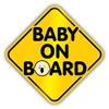 Zirni Baby On Board Cry Warning Sign Sticker Decal Design