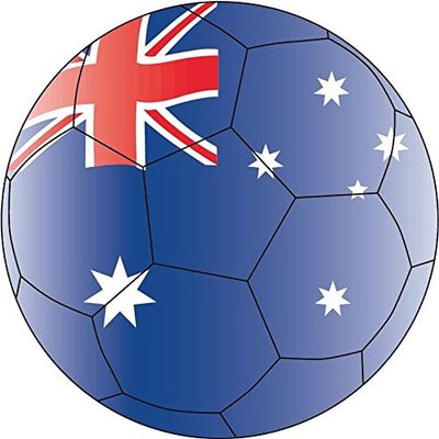 Zirni Australia Soccer Ball Football Flag Sport Sticker Decal Design