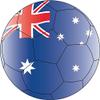 Zirni Australia Soccer Ball Football Flag Sport Sticker Decal Design view 1