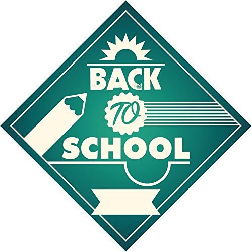 Zirni Back to School Education Sun Rubber Stamp Sticker Decal Design