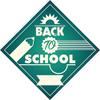 Zirni Back to School Education Sun Rubber Stamp Sticker Decal Design view 1