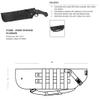 US Peacekeeper Products P13020 - Stubby Shotgun Scabbard (20' X 6') - Heavy Duty Fabric - Ambidextrous - Removable Strap view 3
