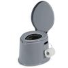 Giantex Portable Travel Toilet with Detachable Inner Bucket and Removable Paper Holder, Lightweight Outdoor & Indoor Toilet for Camping, Hiking, RV, Boating and Trip, Porta Potty view 1