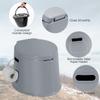 Giantex Portable Travel Toilet with Detachable Inner Bucket and Removable Paper Holder, Lightweight Outdoor & Indoor Toilet for Camping, Hiking, RV, Boating and Trip, Porta Potty view 3