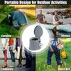 Giantex Portable Travel Toilet with Detachable Inner Bucket and Removable Paper Holder, Lightweight Outdoor & Indoor Toilet for Camping, Hiking, RV, Boating and Trip, Porta Potty view 4