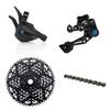 Box Three 1x9 Prime 9 Multi-Shift Cycling Groupset Mountain Bike - Matte Black, 9 Speed 1x Drivetrain Shifter, Rear Derailleur, Freehub Bike Cassette, Chain | Box Components view 1