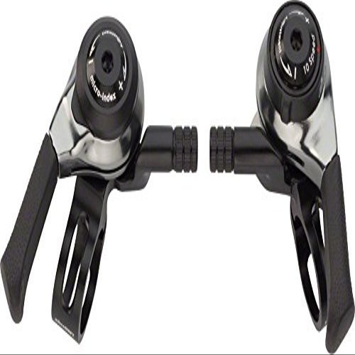 microSHIFT | Thumb Shifter Set | 10-Speed Mountain | Double/Triple | Shimano DynaSys Compatible | Black
