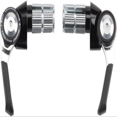 microSHIFT | Bar End Shifter Set | 8-Speed Road | Double/Triple | Shimano Compatible | Black
