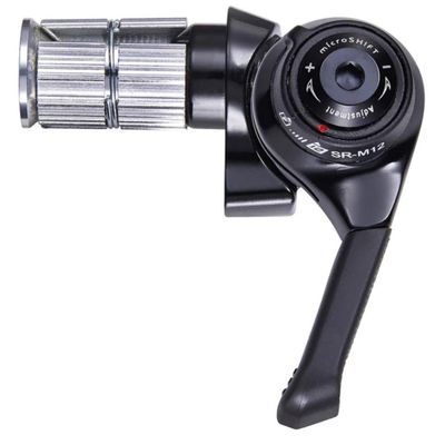 Microshift Unisex Adult BS-SR-M12-R 12-Speed Handlebar End Shift Lever Black