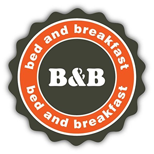 Zirni Bed and Breakfast Travel Label Sticker Decal Design