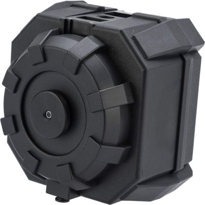 Evike Airsoft - Angel Custom 2000 Round Blok Firestorm AEG Airsoft Drum Flashmag (Color: Black/Body Only)