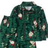 Carter's Infant & Toddler Boys Green Santa Christmas Tree Holiday Pajamas 18m view 2