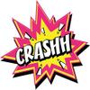 Zirni Crash Speech Bubble Comic Book Sticker Decal Design