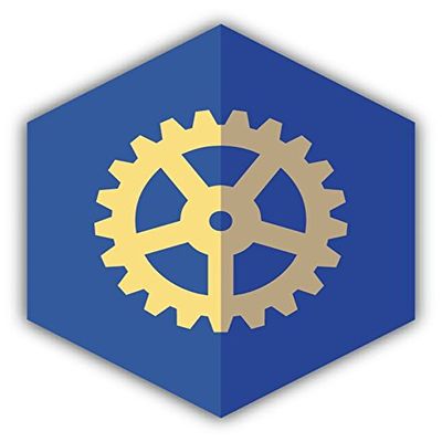 Zirni Gear Rumpled Icon Sticker Decal Design