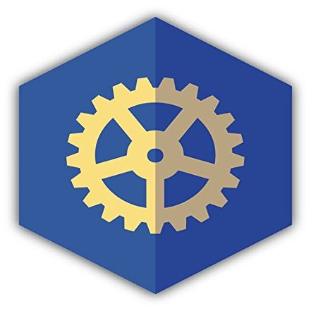 Zirni Gear Rumpled Icon Sticker Decal Design